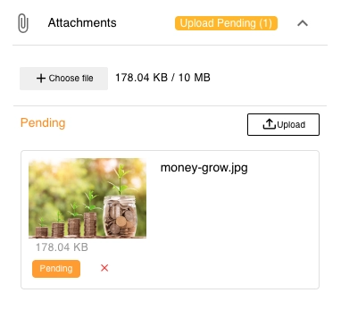 Attach Supporting Documents To The Adjustment