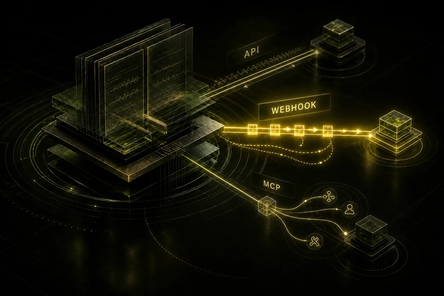 Paprel ledger outbox delivering signed webhook events to embedded accounting workflows